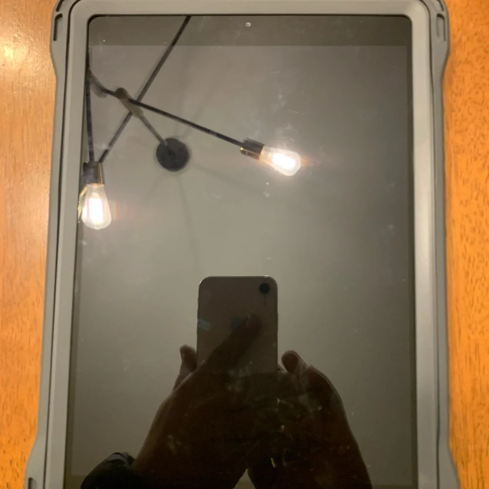 Apple iPad 7th Generation 10.2” with Gray Protective Case